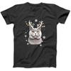 British Shorthair Cat Santa Hat Christmas Fairy Light Long Sleeve T-Shirt Sweatshirt Hoodie Tanktop for Men Women Kids Black