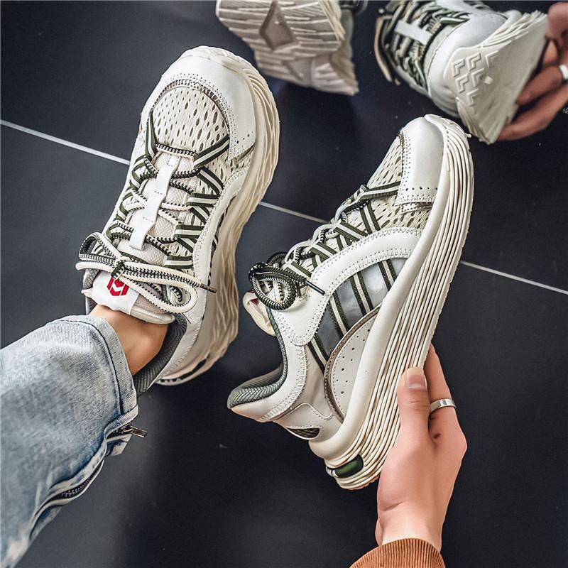 Summer Men's Sports Shoes Casual Breathable Outdoor Hiking Shoes Comfortable Tennis Shoes Fashionable Sports Running Shoes