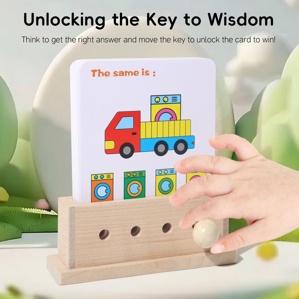 Logic Puzzle House Children's Thinking Training Board Games Puzzle Shape Digital Pairing Unlock Early Education Teaching Aids Toys
