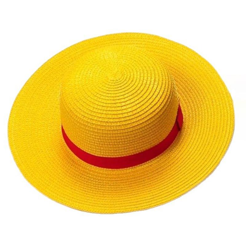 

Anime One Piece Luffy Straw Hat For Men And Women Cartoon Summer Sunshade Hats Halloween Cosplay Props For Adults (As shown-27404)-