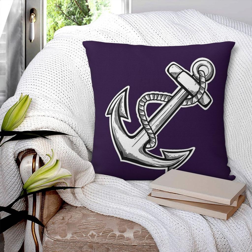 Fremantle Dockers Anchor Square Pillowcase Pillow Cover Polyester Cushion Zip Decorative Comfort Throw Pillow for Home Car