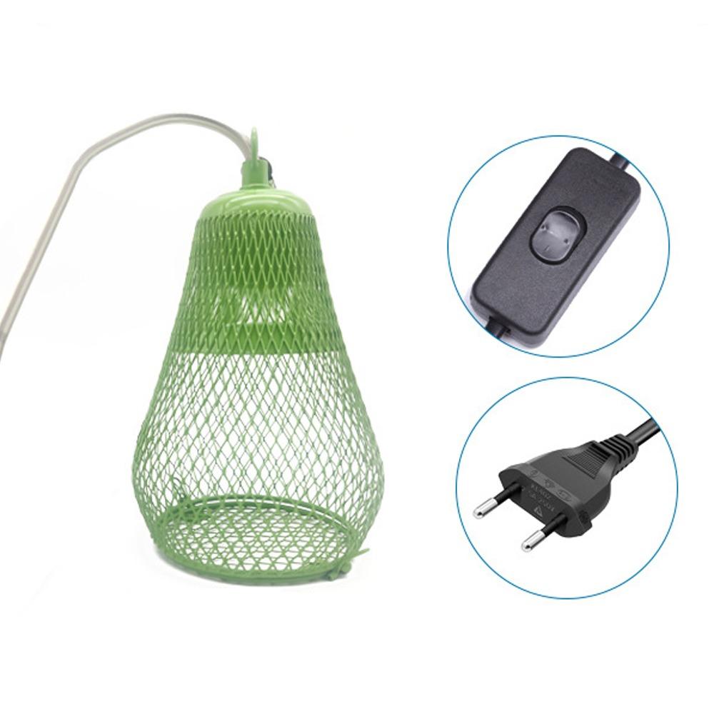 Iron Mesh Dome Pet Heating Lampshade Double Cage Anti-scald Lampshade  Aquarium