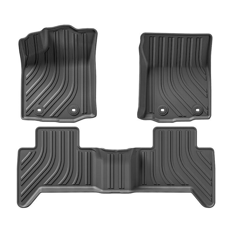 Stain-Resistant TPE Floor & Rear Bed Mats for 2004-2024 Toyota Tacoma