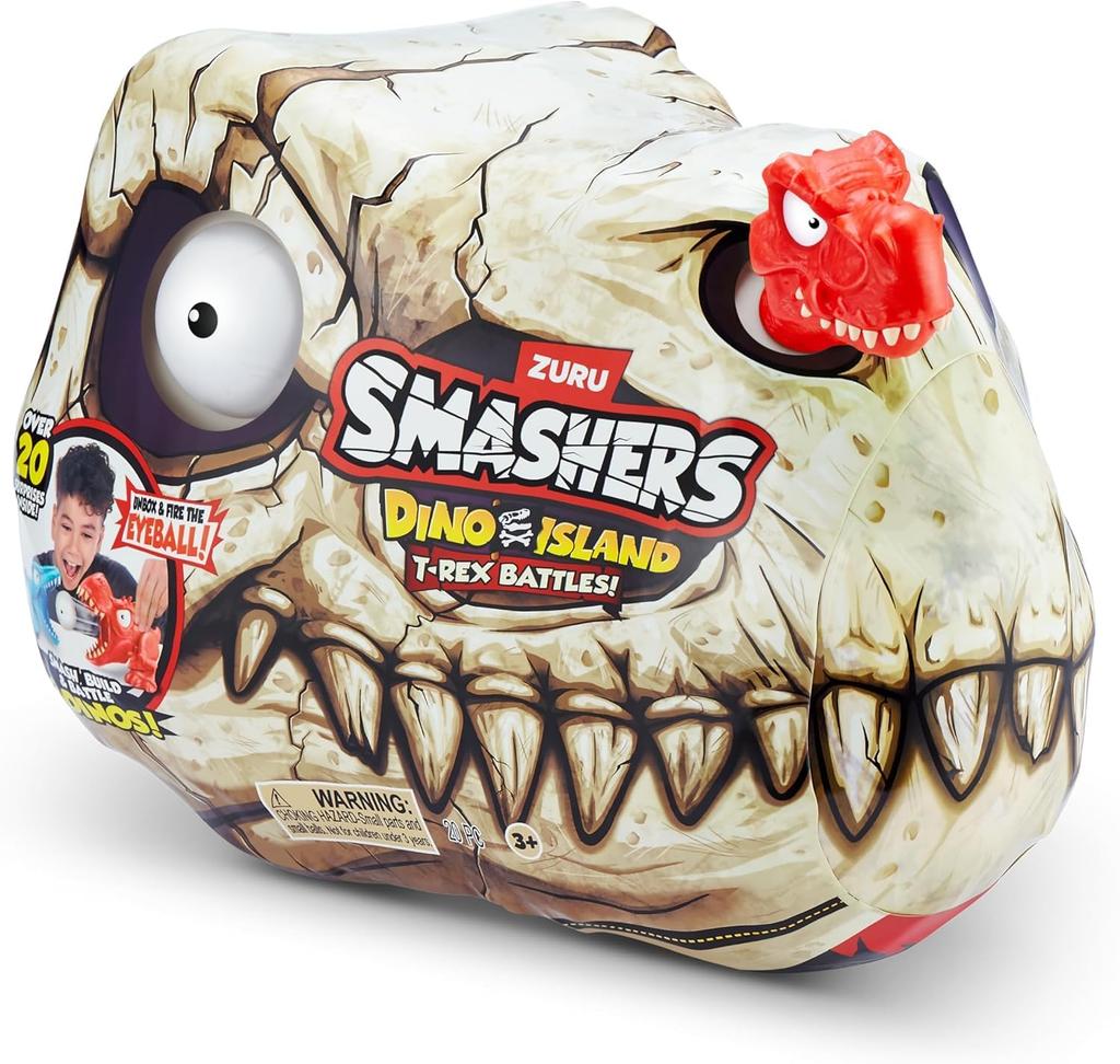 Smashers Dino Island Figursett av ZURU T-Rex (Rød Dino)