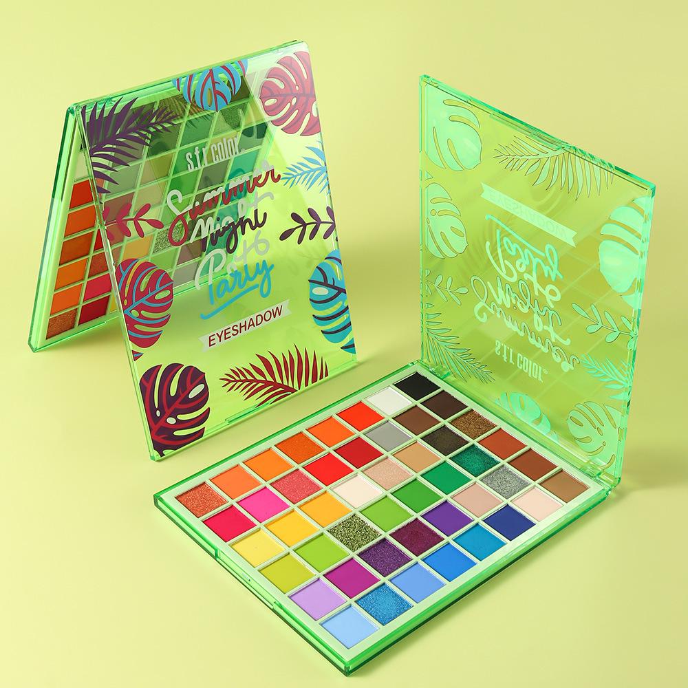 S.F.R 48-Color Pearlescent Matte Eyeshadow Palette: Waterproof, Smudge-Proof, Vibrant Dopamine Colors