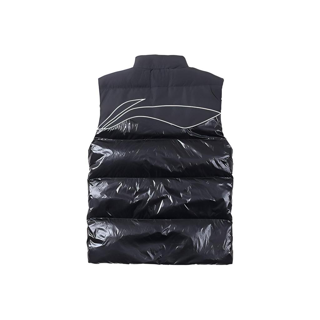 Li Ning Bequeme Daunen Sportmode Weste Herren Westen Schwarz AMRR013-1