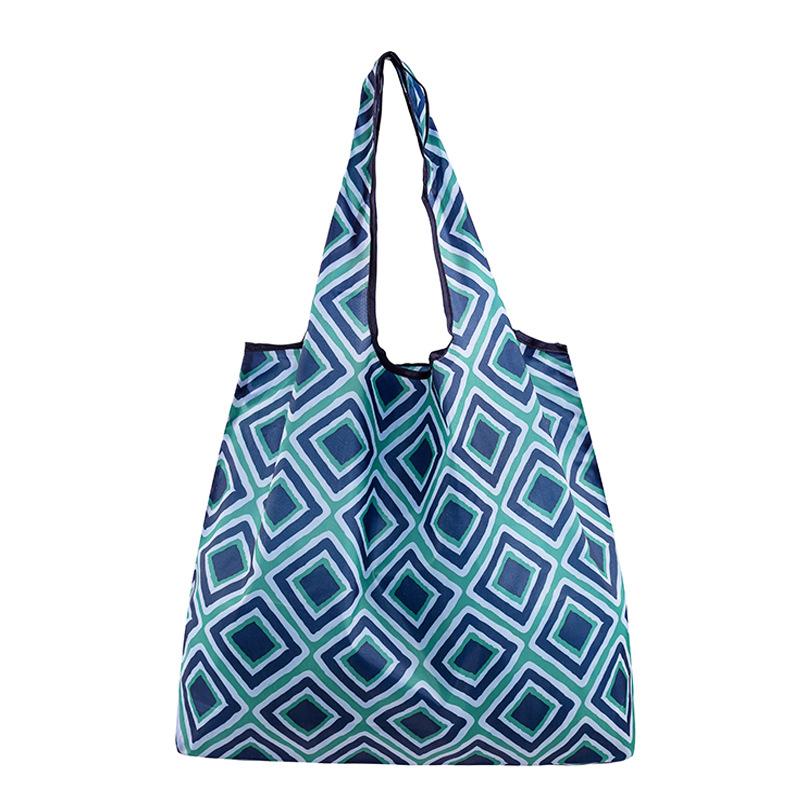 Reusable Shopping Bags Women Foldable Tote Bag Portable Cloth Eco Grocery Bag Folding Large Capacity Fruit Vegetable Handbags