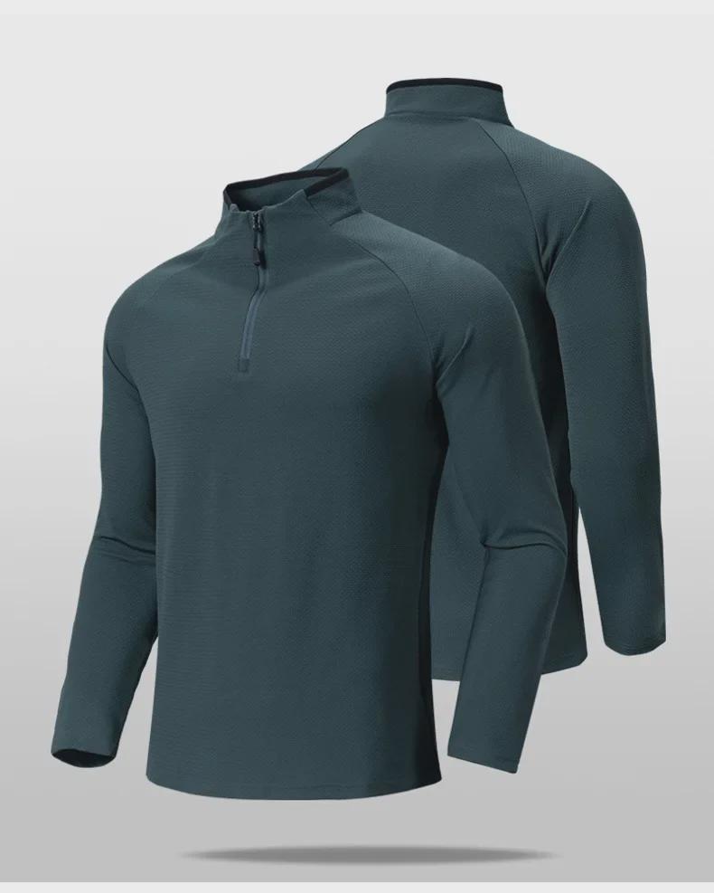 Men's Great Wall Zipper Sweatshirt: Casual, Long-Sleeve Running T-Shirt for Autumn/Winter