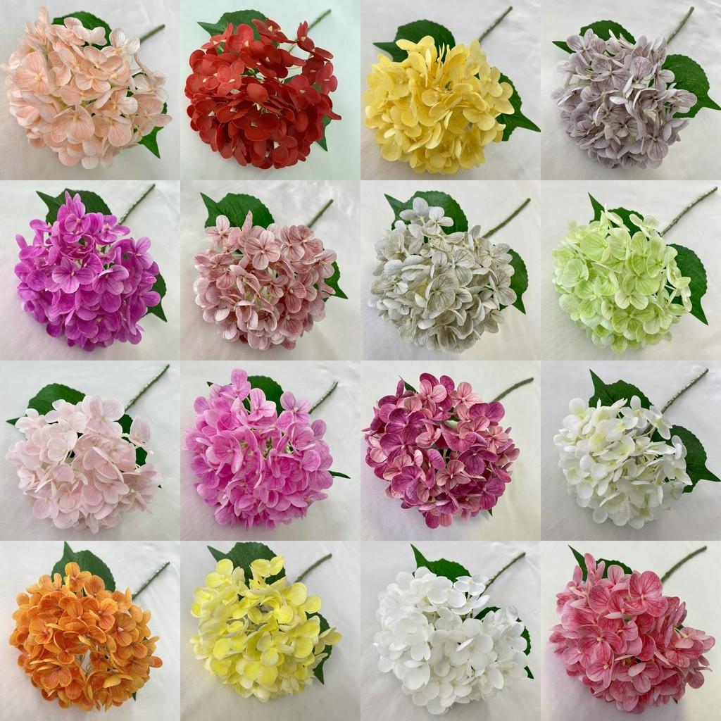 Petal Realistic 72 Soft Touch Artificial Hydrangea Flowers Wedding Decor Home