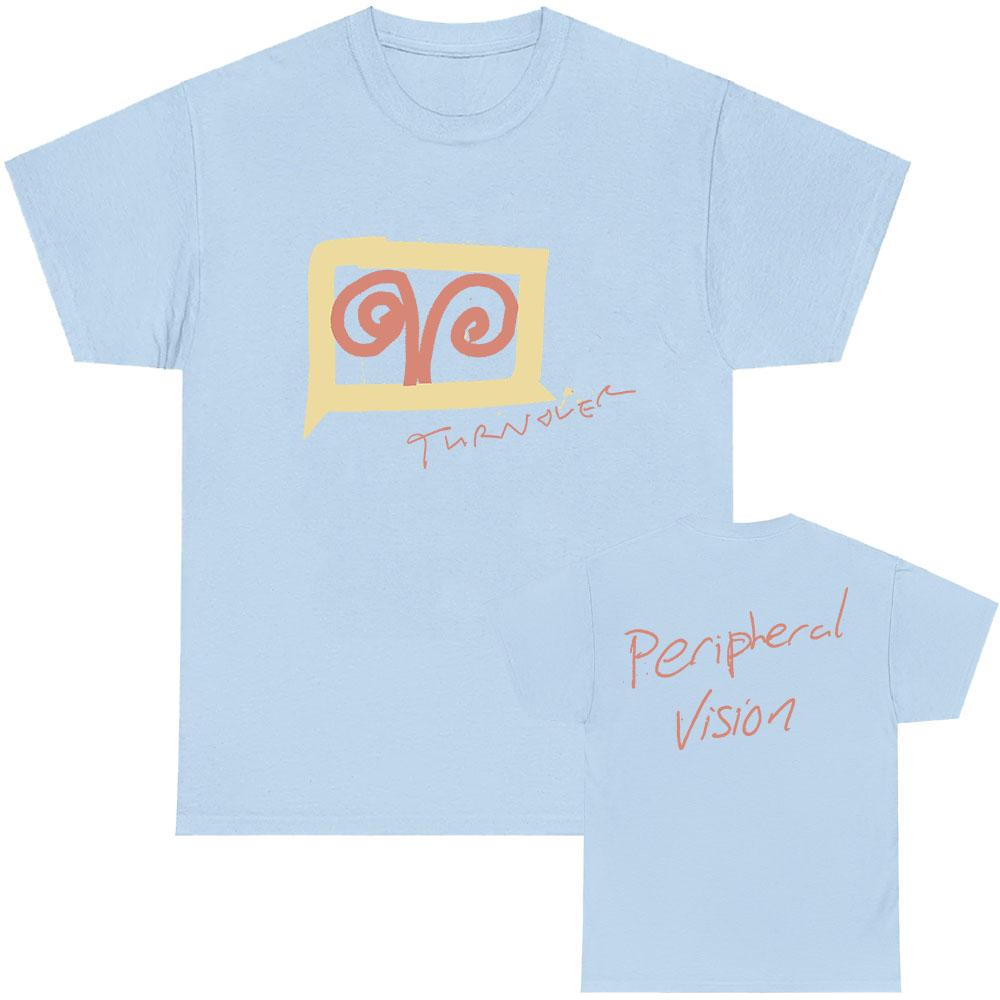 SCRIBBLE TEE TURNOVER Band GIRL IN WINDOW Tshirts Summer Loose Cotton Male T-shirt Fashion Gun Unisex Streetwear Men T Shirts