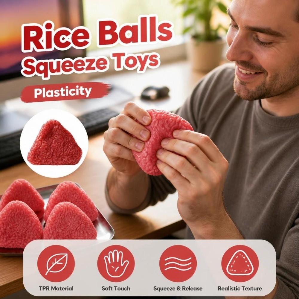 Anxiety Relief Rice Balls Squeeze Toys Plasticity Sensory Stress Ball  for Kids Adults