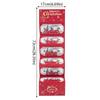 2026 Santa Claus DIY Christmas Red Envelope Set 6-Card Folding Design USD Surprise Party Arrangement Hot Stamping Feature