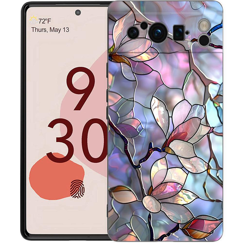 

For Google Pixel 10 Pro Phone Case Pixel 9 Pro XL TPU Case Pixel 8 Pro 9A 8A 7A 7 6A 6 Pro Soft Cover Flower marble Geometry Pixel 9A