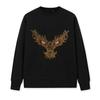 1Pcs Sequin Big Dragon Head Patches Embroidery Clothes Applique Jacket Backpack Gold Patch Decorate Patch Accessories