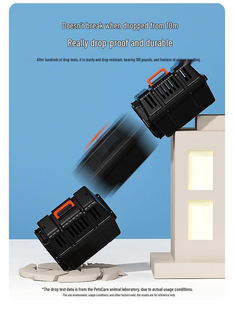 Portable Pet Airline Crate for Small & Medium Cats and Dogs