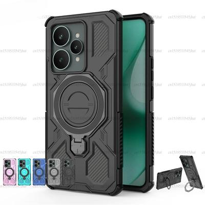 Magnetic Wireless Charge Cover For Realme 15 5G Phone Holder Armor Back Case For Realme 15 Pro Cover For Realme 15 Case 6.8 Inch