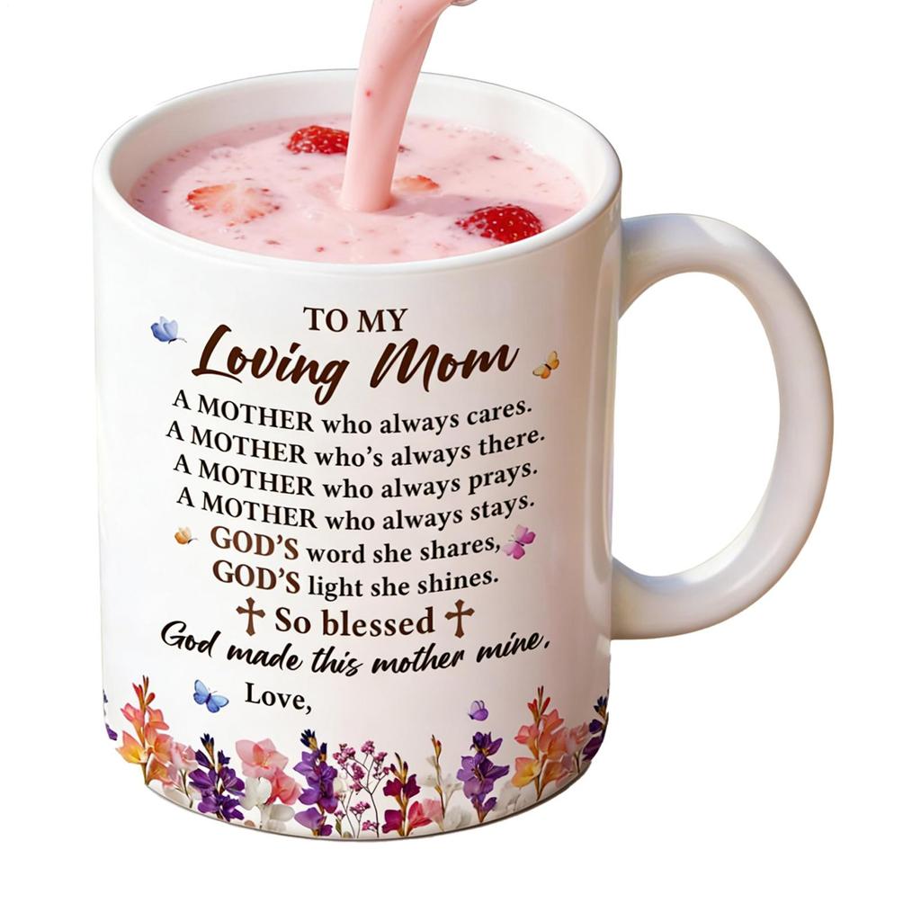 Ceramic Coffee Mug 330ml Beverage Mug Desktop Beverage Cup for Dining Room Living Room Cafe Home Mother's Day Birthday Tea Hot