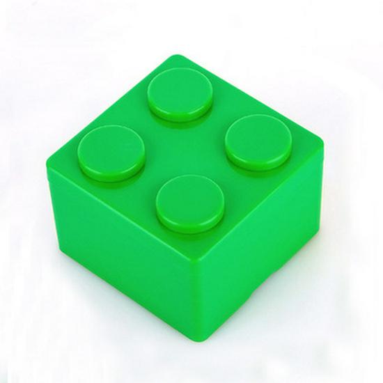 Candy-Colored Stackable Building Block Storage Box for Desk or Office Supplies