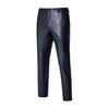 Men Nightclub Pants Bronzing Metalic Sequin Straight Leg Slim Fit Hip Hop Style Ankle Length Hippie Trousers
