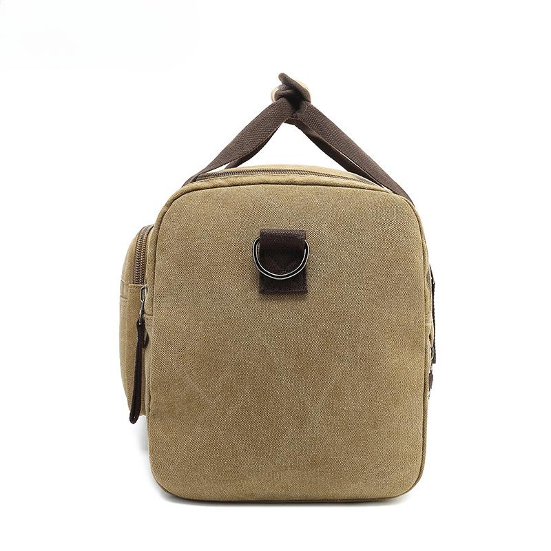 Breathable Canvas Travel Bag Casual Single Shoulder Duffle Trendy Men's Tote Bag