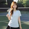 MJ STYLE Solid Short Sleeve T-Shirt