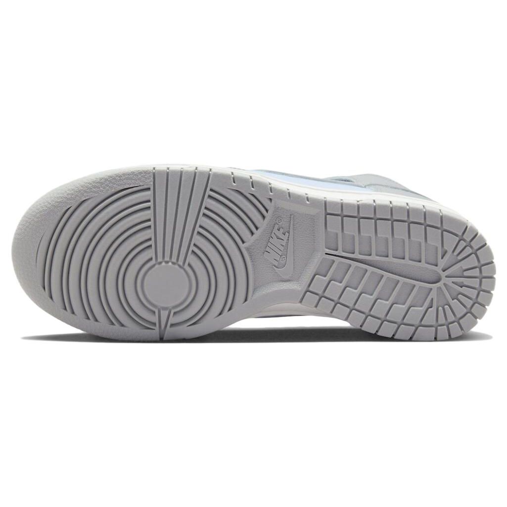 Женские кроссовки Nike Dunk High Blue Tint светло-дымчато-серые Summit-White DD1869-401 — фото 6
