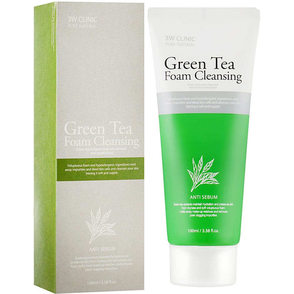 Nettoyant Moussant Thé Vert 3w-clinic avec thé vert 100 ml