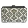 Kate Spade Women's Bifold Wallet, Compact, Outlet Brand, Black, Spade Flower Coated Canvas, Medium Compact Bifold Wallet, SPADE FLOWER KG488 001,
