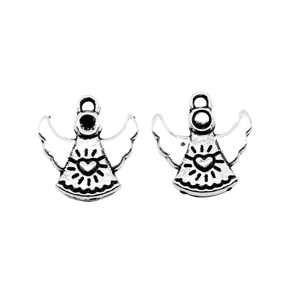 Angel Charms Alloy Fairy Pendants For Religious Holiday Jewelry Making