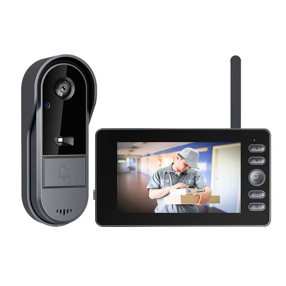 M15c 2.4G Wireless Video Intercom Doorbell IP65 Waterproof Video Doorbell Two Way Voice Doorbell with Camera Monitor Night Vision