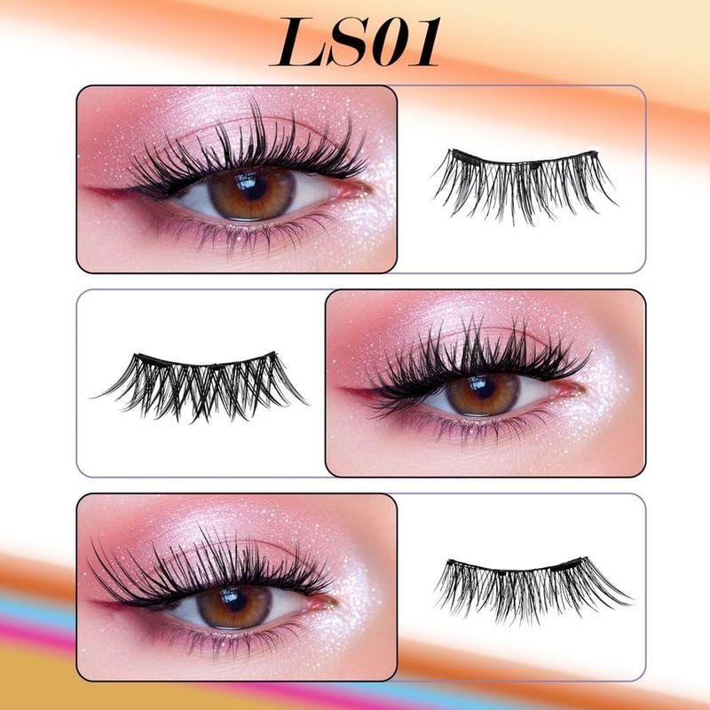 Lashie - geschwungen, magnetisch, klebefrei, Multipack, künstliche Wimpern