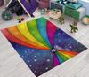 Regenbogenteppich Bunter Regenbogenstreifenteppich Regenbogenteppich Bunte Teppiche Gestreifter Teppich Regenbogenstreifenteppiche