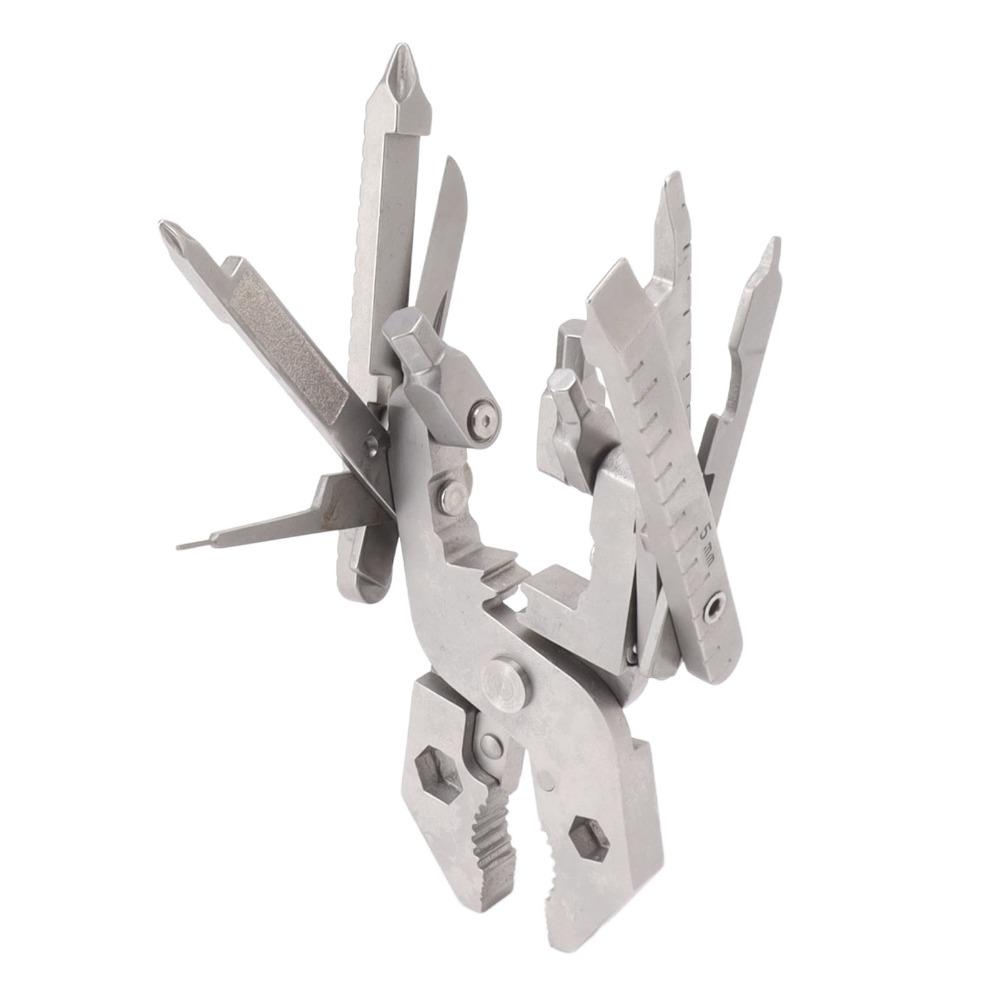 Silver Multitool Pliers Foldable Stainless Steel Tool Sturdy Outdoor Tool Outdoor Use
