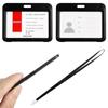 Waterproof Badge Holder ID Card Holder Card Protector Protective Sleeve Vaccination Record Card