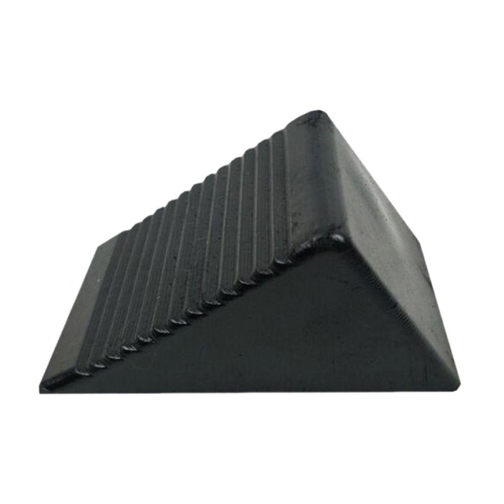 Black Wheel Chocks Heavy Duty Vehicle Wheel Stoppers Stable AntiSlip Device  Vehicle Safety