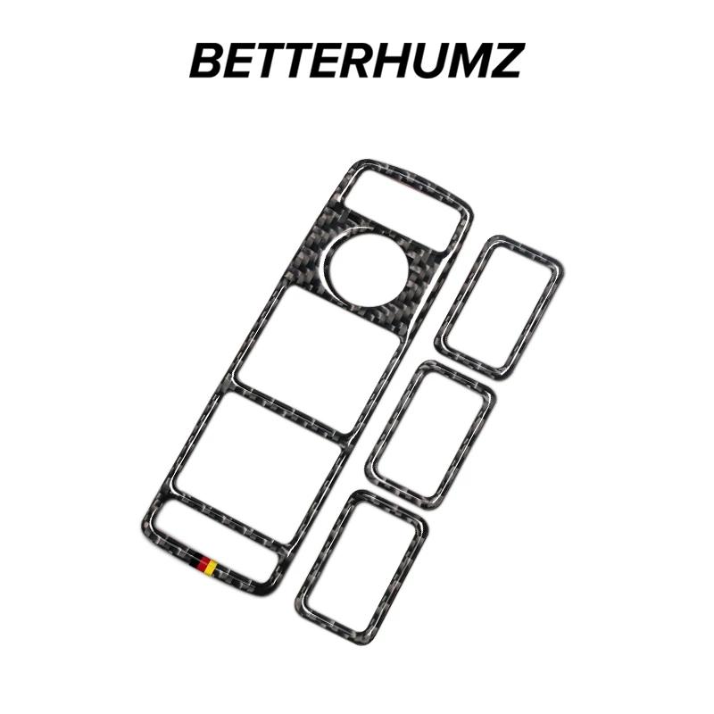 Carbon Fiber For Mercedes Benz W176 W204 W212 C Class Car Window Control Panel Sticker Interior Trim Car