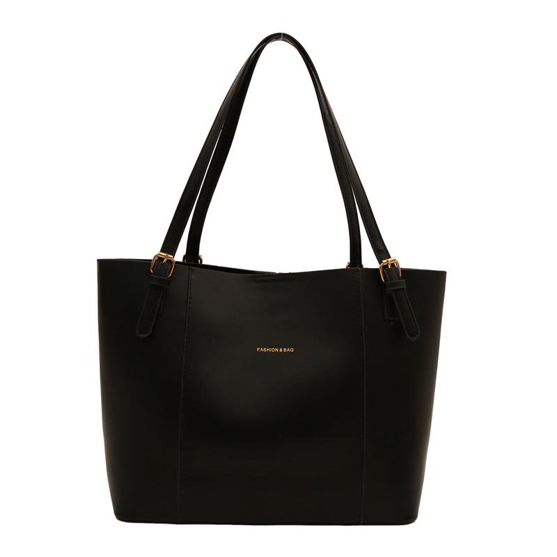 

etro simple and fashionable commuter bag women s new large-capacity shoulder bag texture handbag чёрный