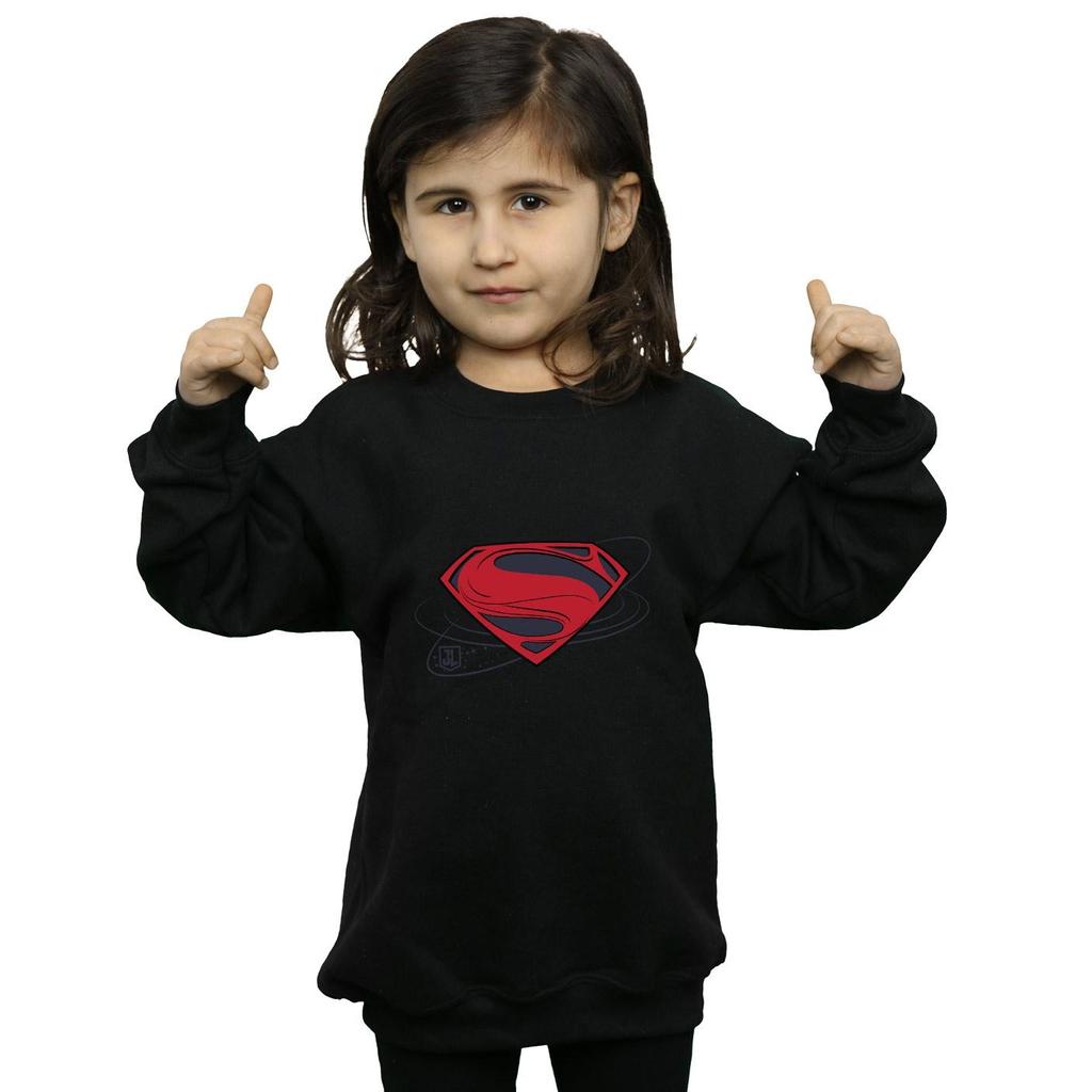 DC Comics Girls Justice League Movie Superman Logo Sweatshirt