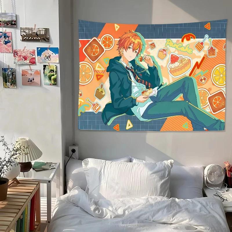 VIKAMA AnimeStyle Tapestry Cartoon Wall Art Bedroom Decorative Fabric Hanging Living Room CuteStyle Feature Wall