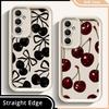 Phone Cover Case for Samsung Galaxy A26 A32 A56 A12 A13 A15 A16 A51 A73 A35 A36 A53 A54 A71 A72 A34 A23 Stylish Cherry Pattern