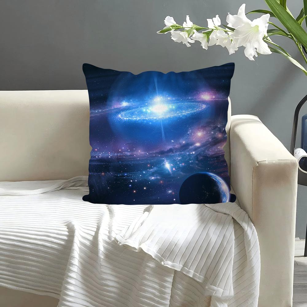 3D Planet Wunderschöne Sternenhimmel Kissenbezug Quadratisches Kissen Schlafzimmer Sofa Freizeit Komfort Kissen Auto Wohnzimmer Heimdekoration