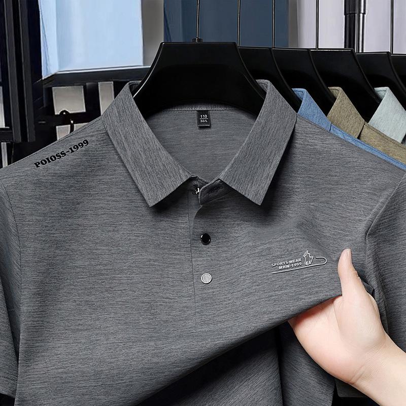 Light Luxury Quality Summer Men's Short Sleeved T-shirt Men's Half Sleeved Breathable Half Sleeved Polo Shirt Men's Top