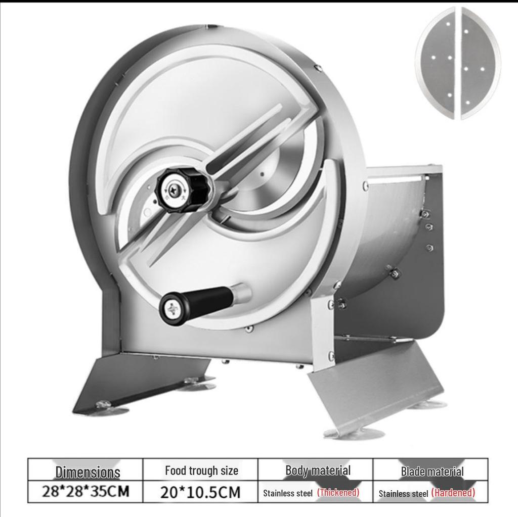 Stainless Steel Manual Slicer for Lemon, Potato, Fruit, Garlic, and Carrot