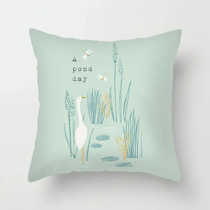 Animal Print Pattern Simple Cartoon Cushion Cover Home Living Room Sofa Bedroom Decorative Pillowcase