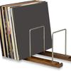 Wooden Vinyl Record Holder Heavy Duty Vinyl Record Display Storage Rack Book Magazines Music Albums Record Organizer Stand