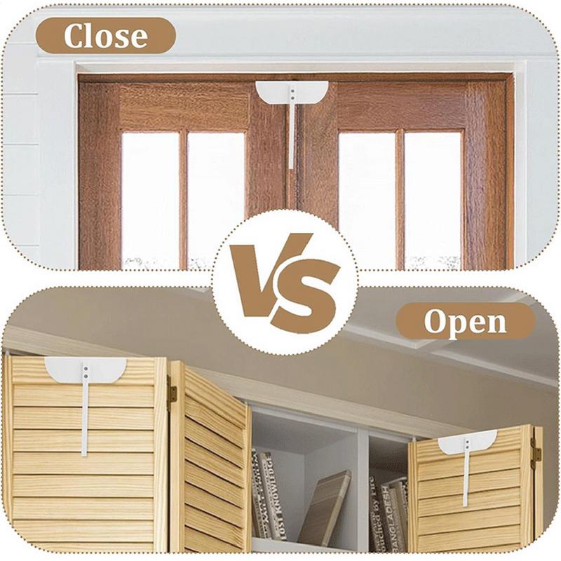 Metal Bifold Door Lock Adjustable Metal Bifold Door Lock Sleek Playroom Lock Bedroom Safety Lock User Friendly Bi-Fold Door Lock