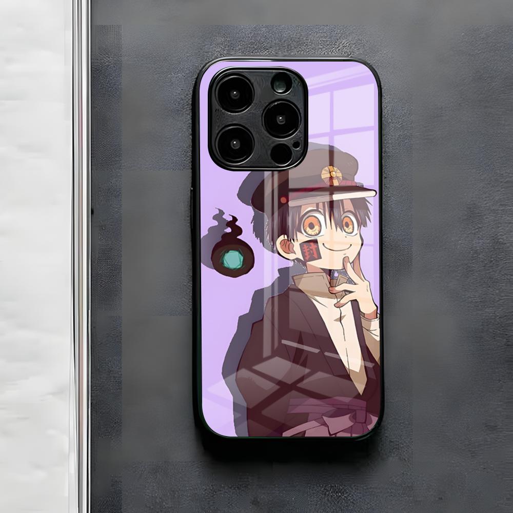 Toilet-b-ound Hanako-kun Phone Case For IPhone 17 Air 16 E Pro Max 15 14 13 Mini 12 Pro 11 Max Plus Black Glass Cover