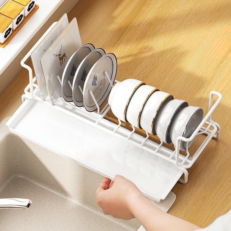 Kitchen Storage Rack Stainless Steel Dish Drainer Storage Shelf Household Sink Dishwashing Rack Organizer Tools