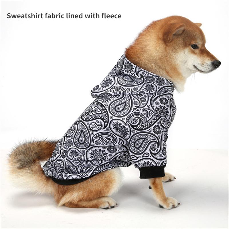 Neue Weihnachten Hund Kleidung Verdickt Plaid Mit Kapuze Mittlere und Große Hunde Haustier Zwei Fuß Sweatshirt