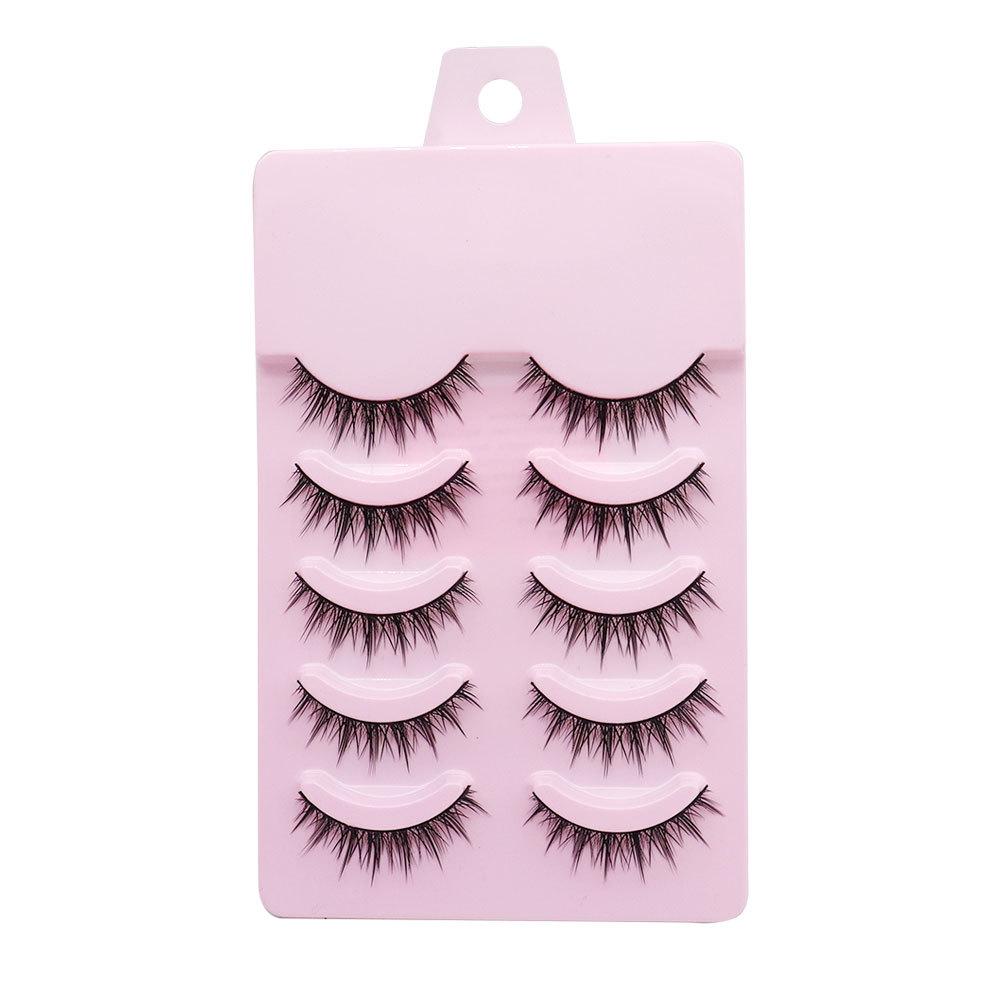 

Sanzhicai C9 Sweetheart Black False Eyelashes - Thick, Curled, Hard Stem for Single and Swollen Eyelids
